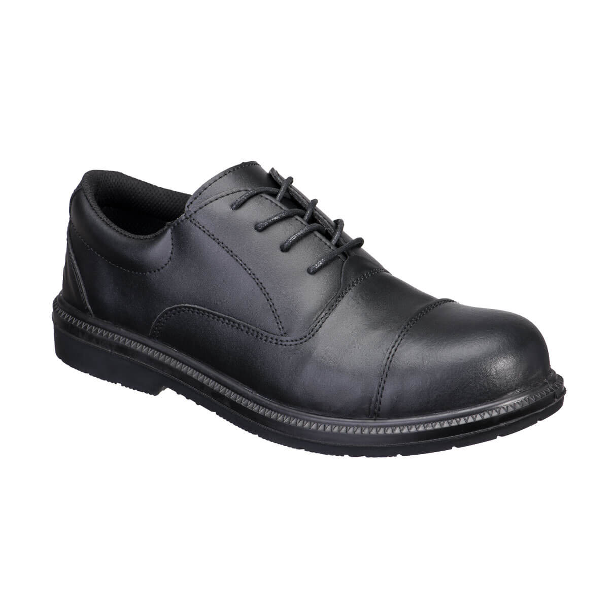 Stahlkappenschuh aus Leder für Führungskräfte S3 SR FO - Schwarz (BKR)