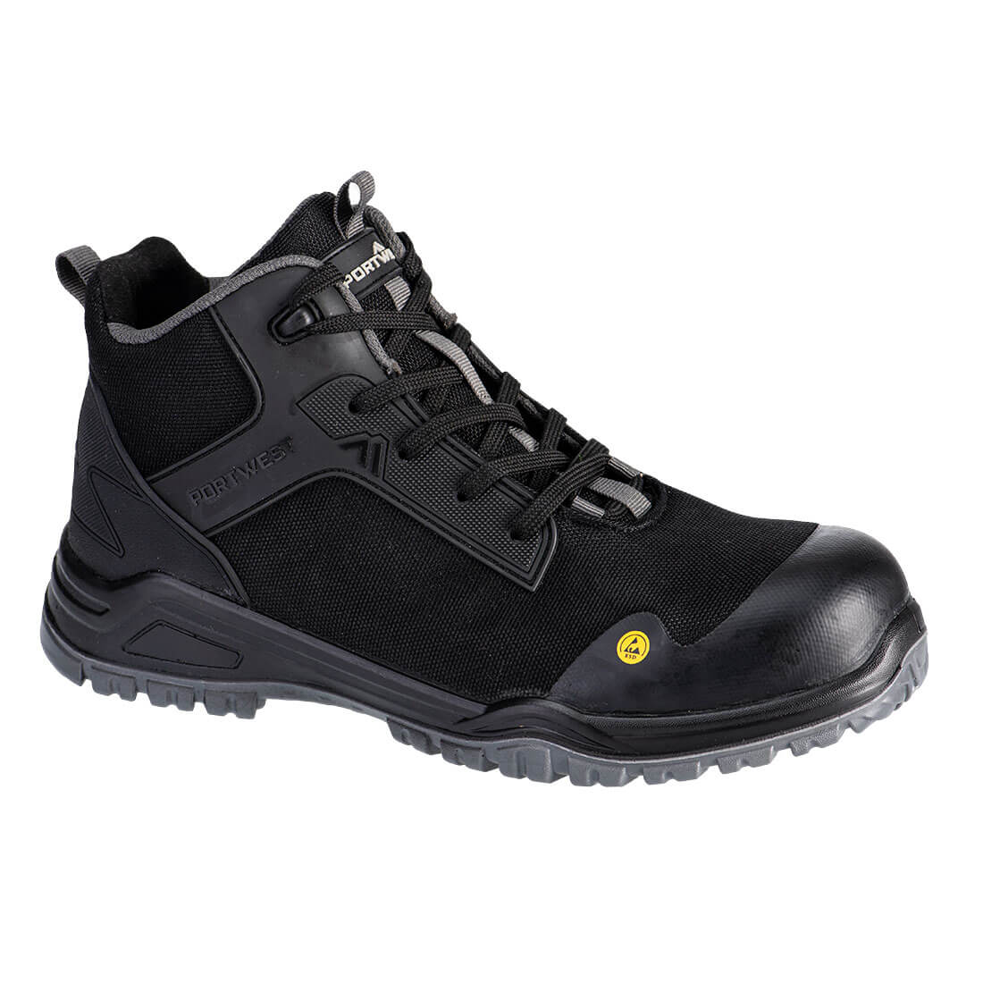 Bevel Composite Mid Boot S3S ESD SR FO - Schwarz/Grau (BGY)