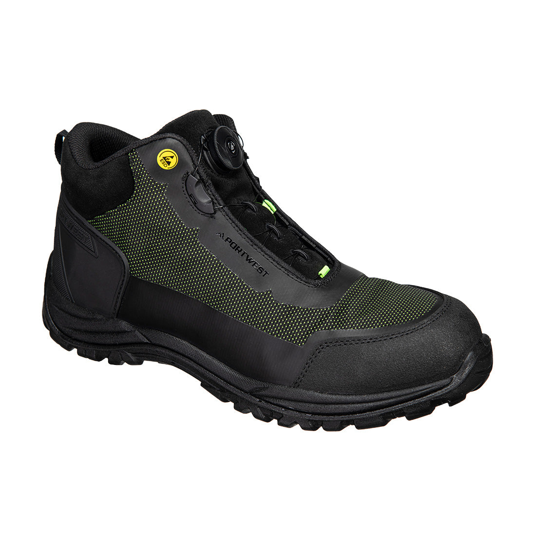 Girder Composite Mid Boot S3S ESD SR FO - Schwarz/Gruen (BGN)