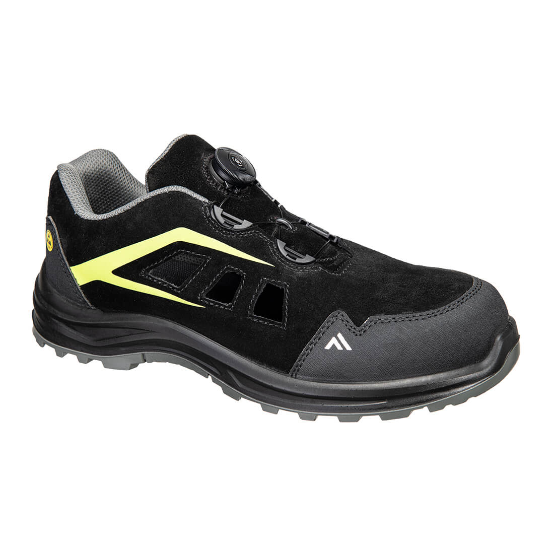 Composite-Sandale S1 ESD SR FO - Schwarz/Gruen (BGN)