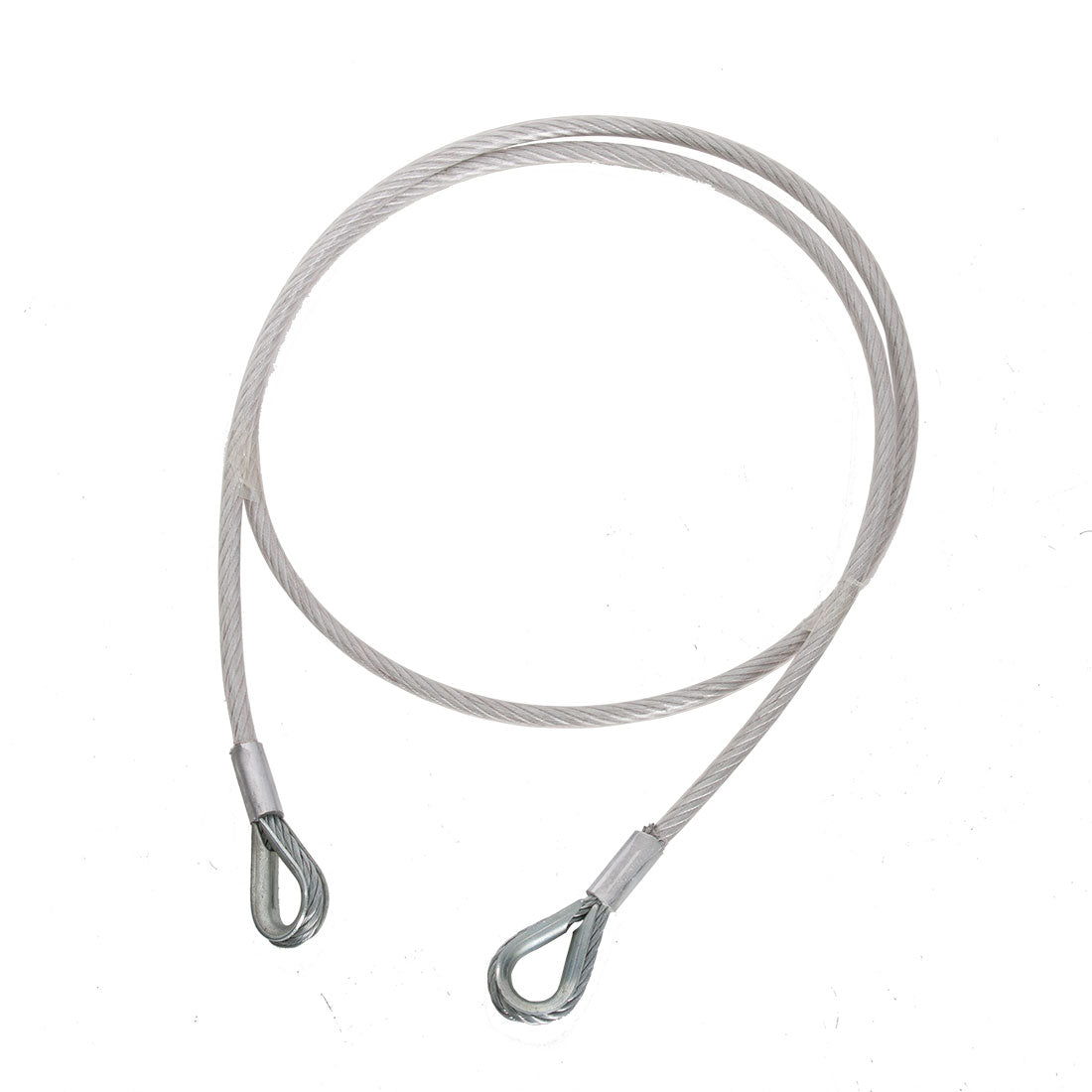 Stahlseil mit Ösen - Silber (SIR)