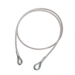 Stahlseil mit Ösen - Silber (SIR)