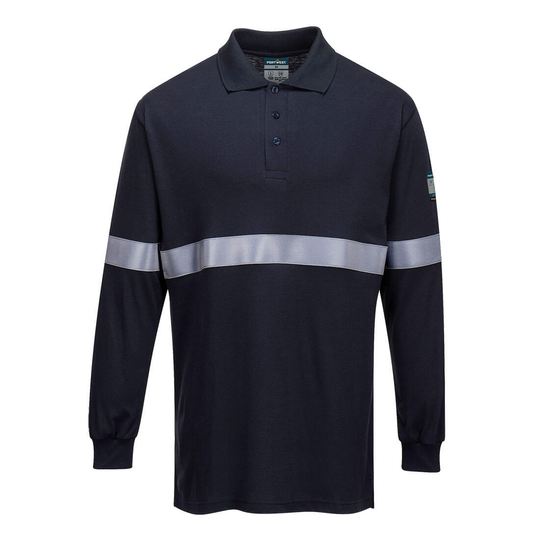 Modaflame Knit FR Poloshirt Langarm - Marine (NAR)
