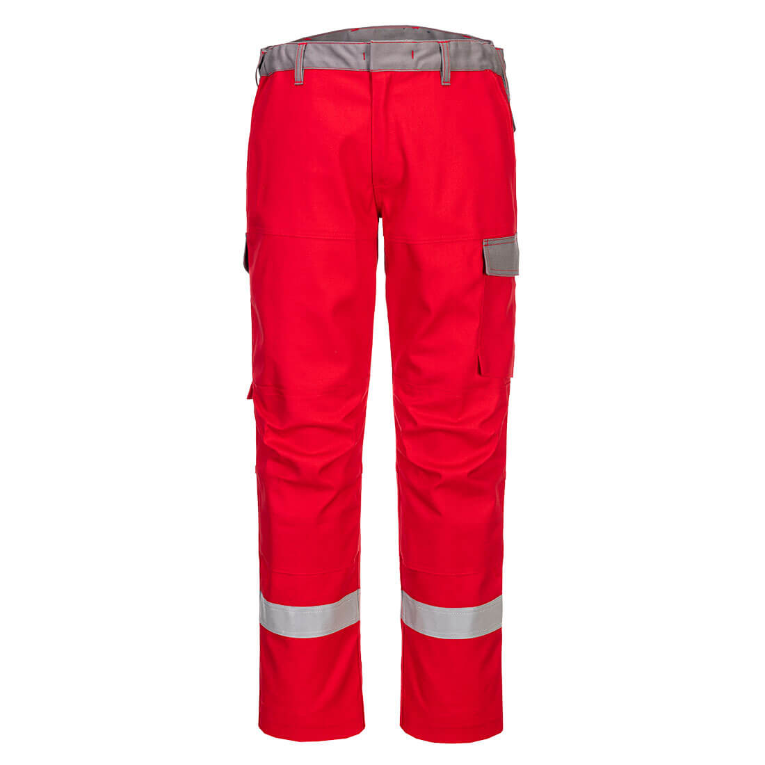 Bizflame Industry zweifarbige FR Bundhose - Rot (RER)