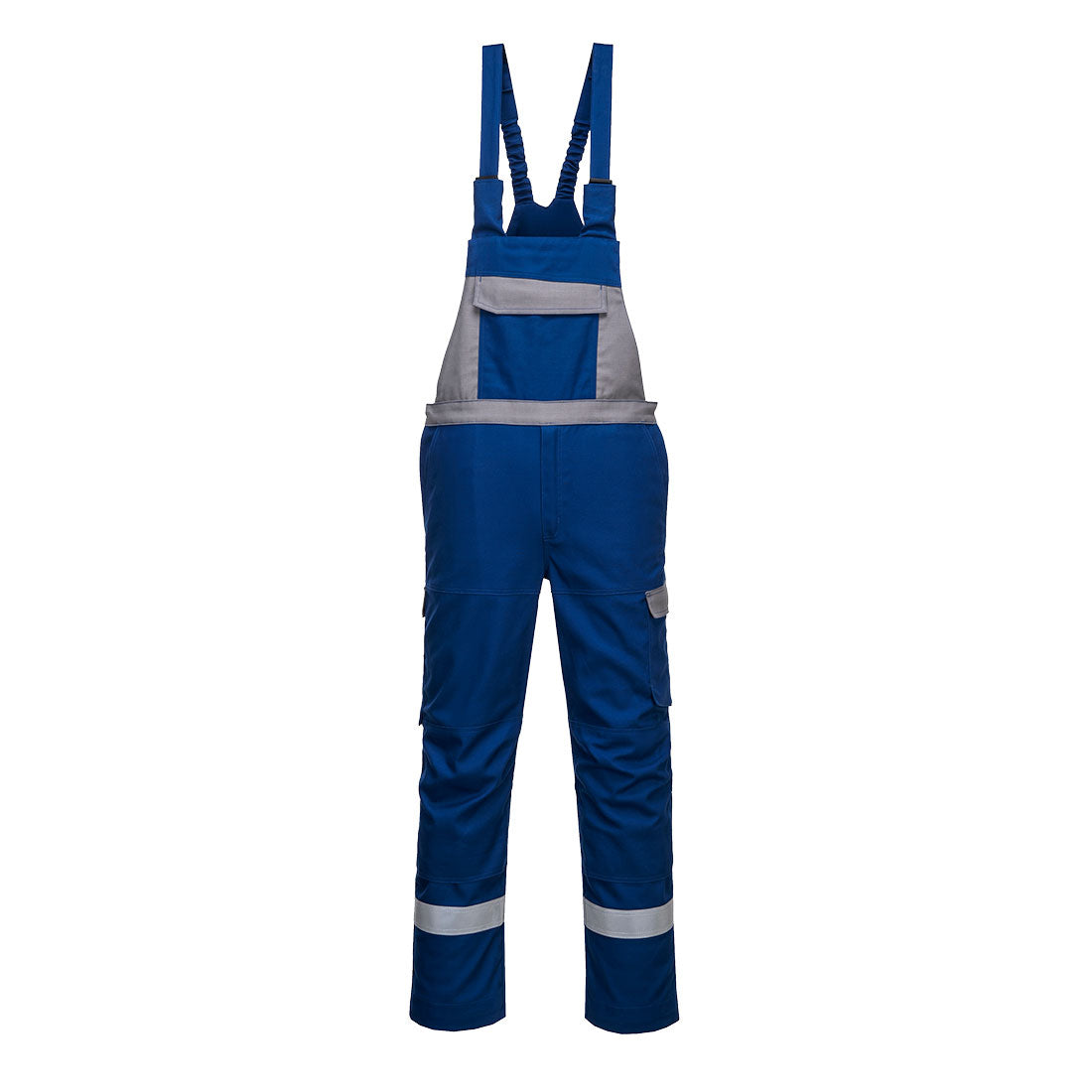 Bizflame Industry zweifarbige FR Latzhose - Royalblau (RBR)