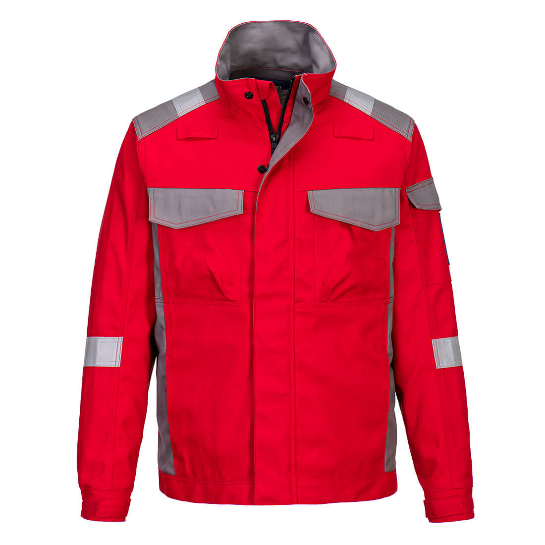 Bizflame Industry zweifarbige FR Jacke - Rot (RER)