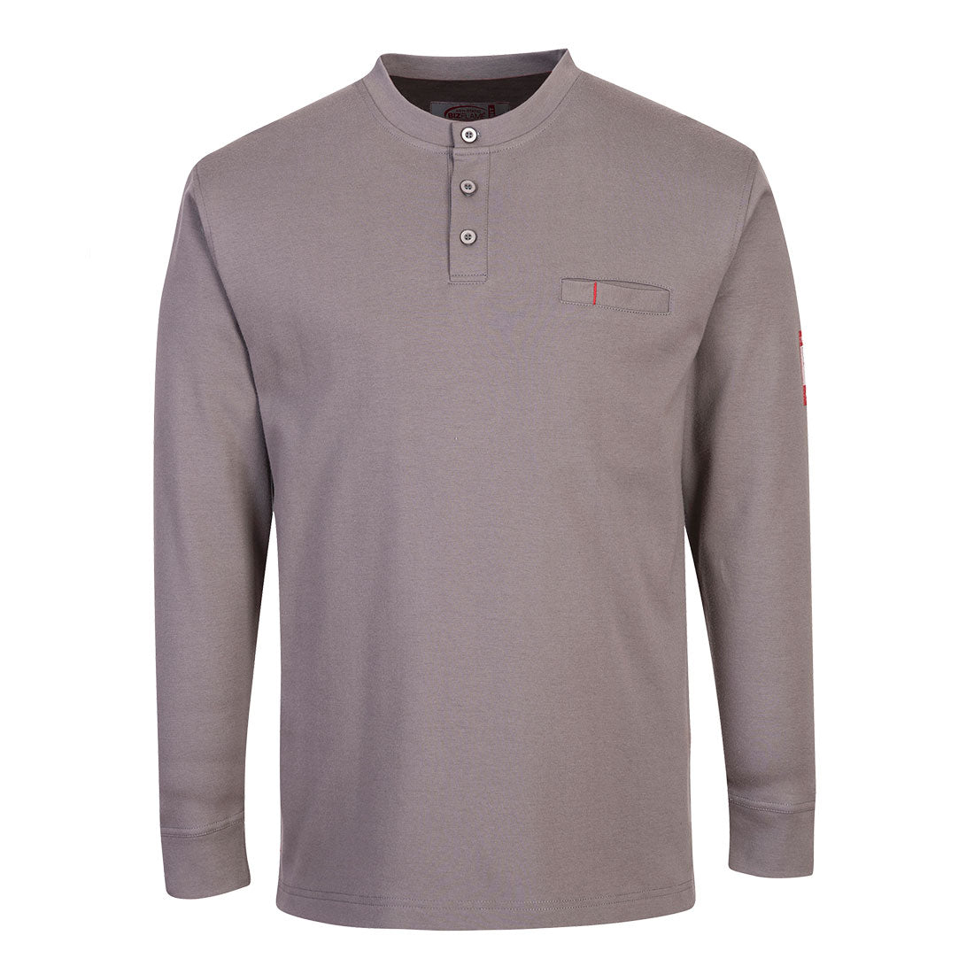 Bizflame Knit FR Henley Shirt Langarm - Grau (GRR)