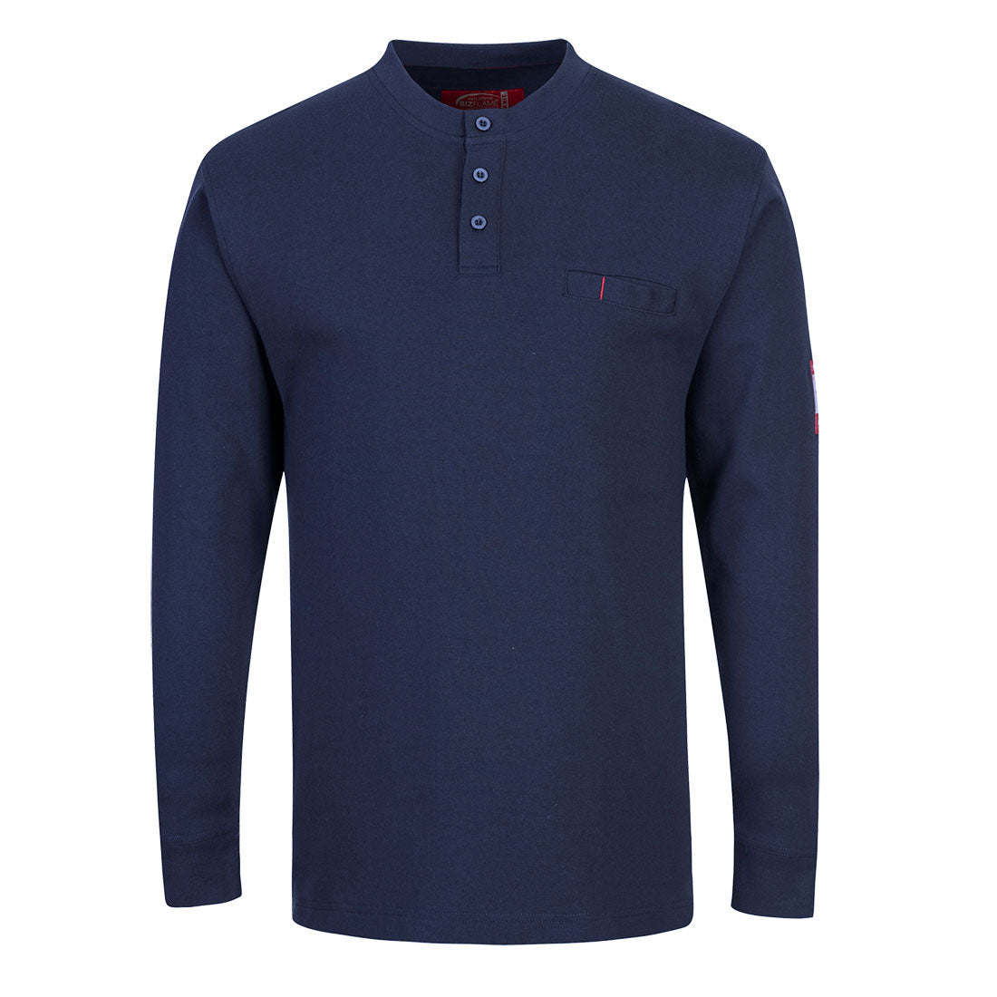 Bizflame Knit FR Henley Shirt Langarm - Marine (NAR)