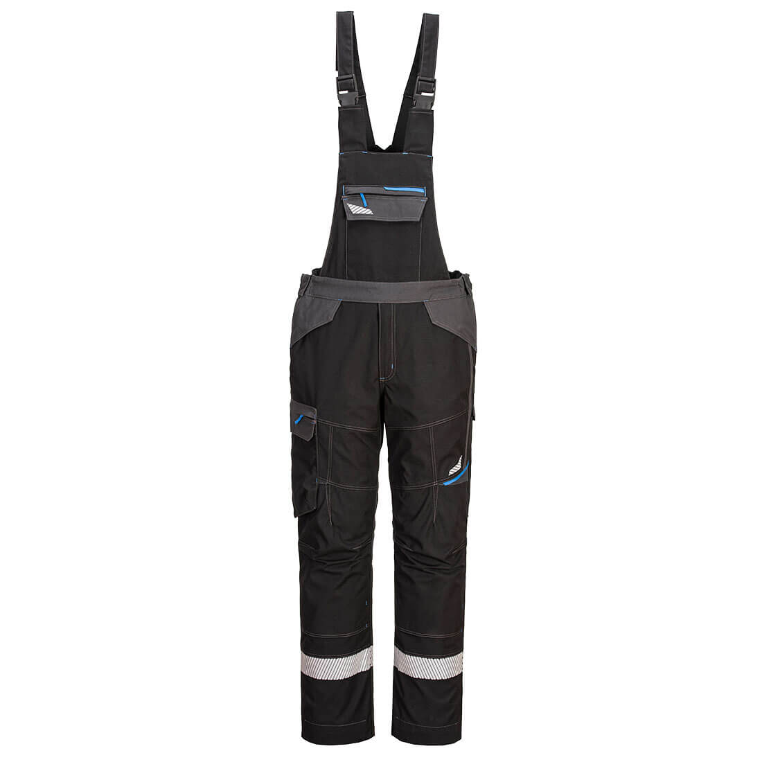WX3 Modaflame Work FR Latzhose - Schwarz (BKR)