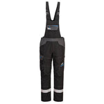 WX3 Modaflame Work FR Latzhose - Schwarz (BKR)