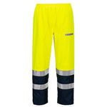 Bizflame Rain+ Hi-Vis Multinorm Kontrast FR Bundhose - Gelb/Marine (YNR)
