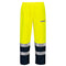 Bizflame Rain+ Hi-Vis Multinorm Kontrast FR Bundhose - Gelb/Marine (YNR)