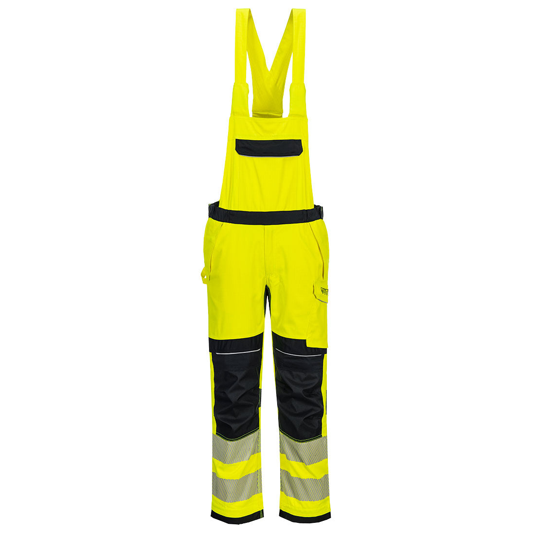 PW3 Modaflame Work Hi-Vis Multinorm FR Latzhose - Gelb/Marine (YNR)