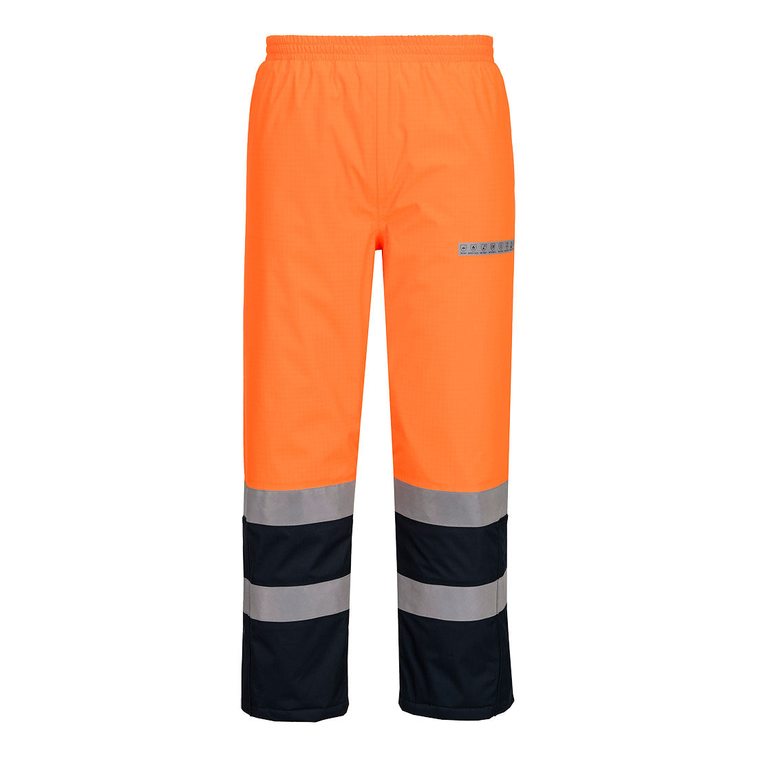 Bizflame Rain+ Hi-Vis Multi-Norm Kontrast FR Winterhose - Orange/Marine (ONR)