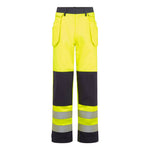 Bizflame Work Hi-Vis Kontrast FR Bundhose mit Holstertaschen - Gelb/Marine (YNR)