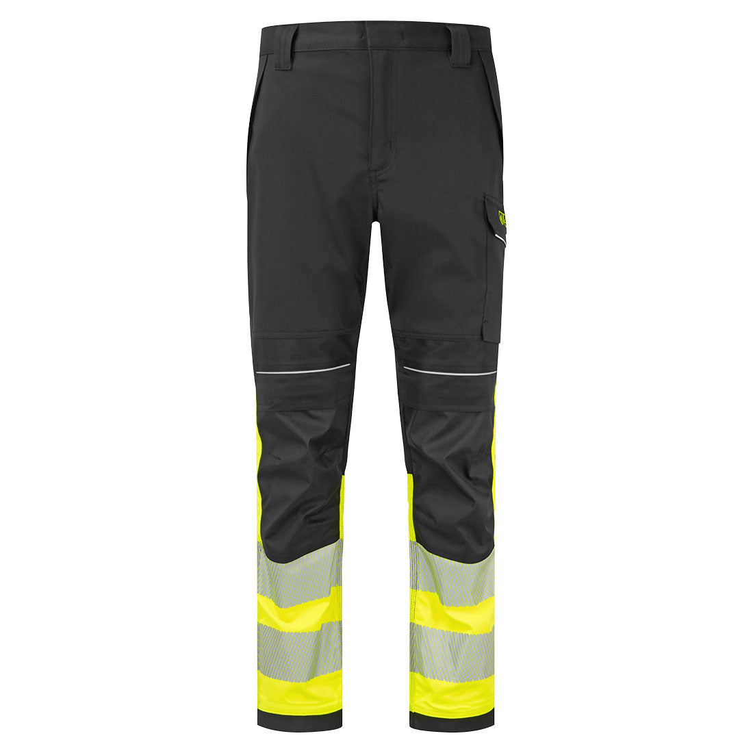 PW3 Modaflame Work Hi-Vis FR Bundhose Klasse 1 - Gelb/Schwarz (YBR)