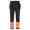 PW3 Modaflame Work HVO FR Bundhose mit Holstertaschen Klasse 1 - Orange/Schwarz (OBR)
