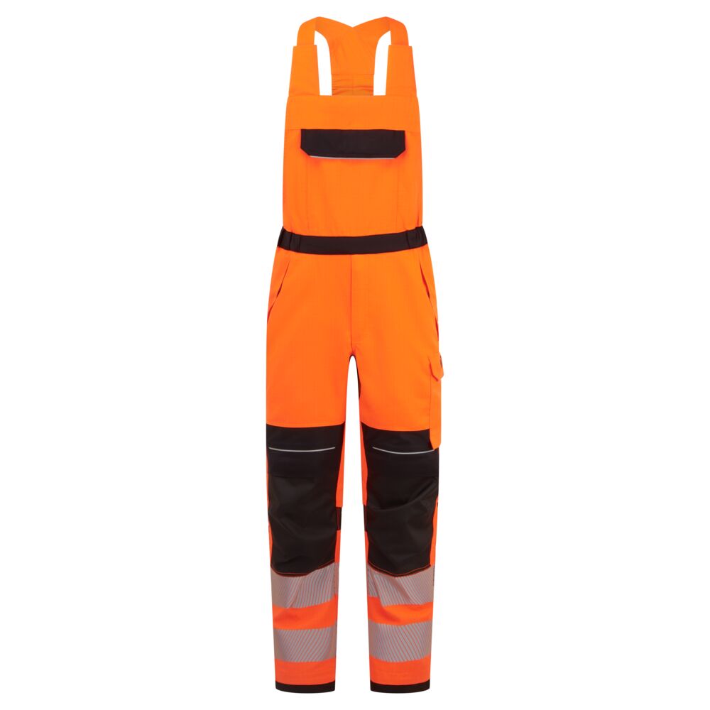 PW3 Modaflame Work HVO Multi-Norm FR Latzhose - Orange/Schwarz (OBR)