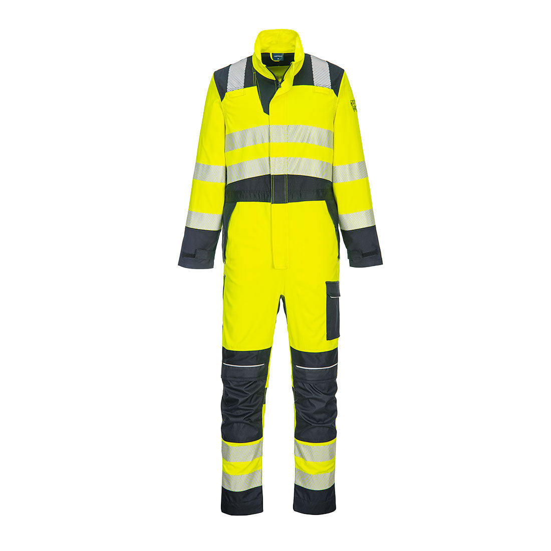 PW3 Modaflame Work Hi-Vis Multinorm FR Overall - Gelb/Marine (YNR)