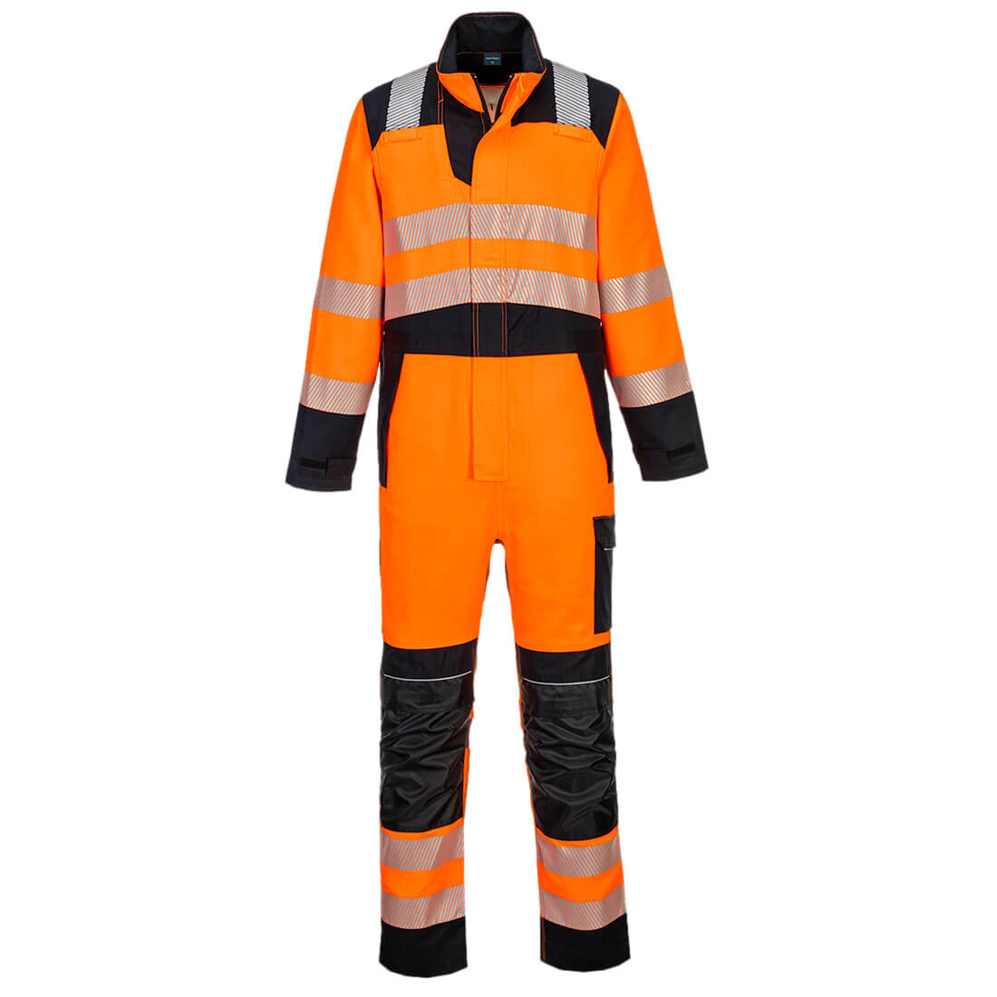PW3 Modaflame Work HVO Multinorm FR Overall - Orange/Schwarz (OBR)