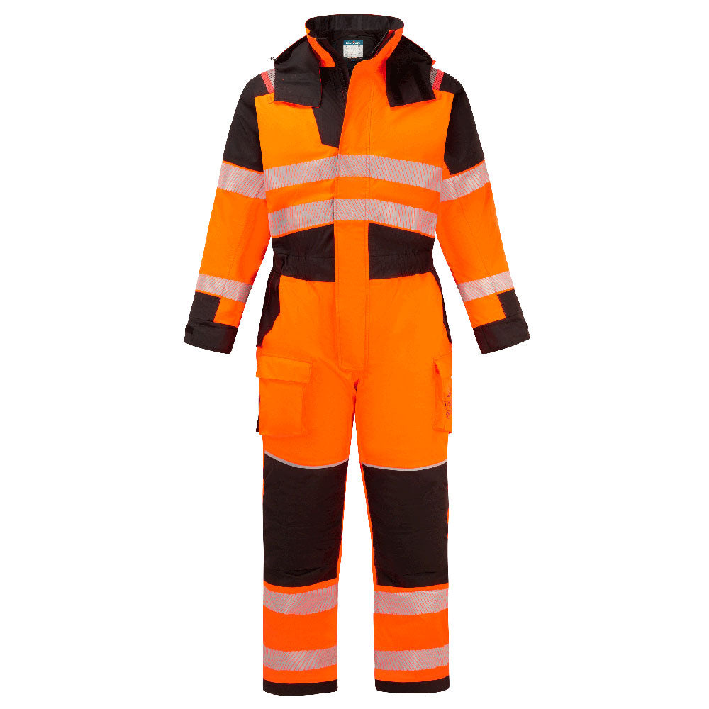 PW3 Modaflame Rain+ Hi-Vis Multi-Norm FR Winteroverall - Orange/Schwarz (OBR)