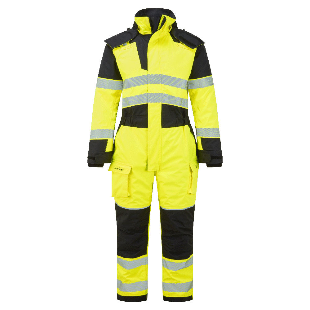 PW3 Modaflame Rain+ Hi-Vis Multi-Norm FR Winteroverall - Gelb/Schwarz (YBR)