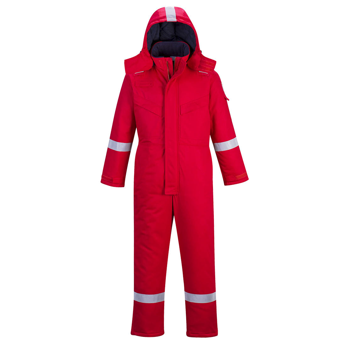 Bizflame Work gefütterter FR Winteroverall - Rot (RER)