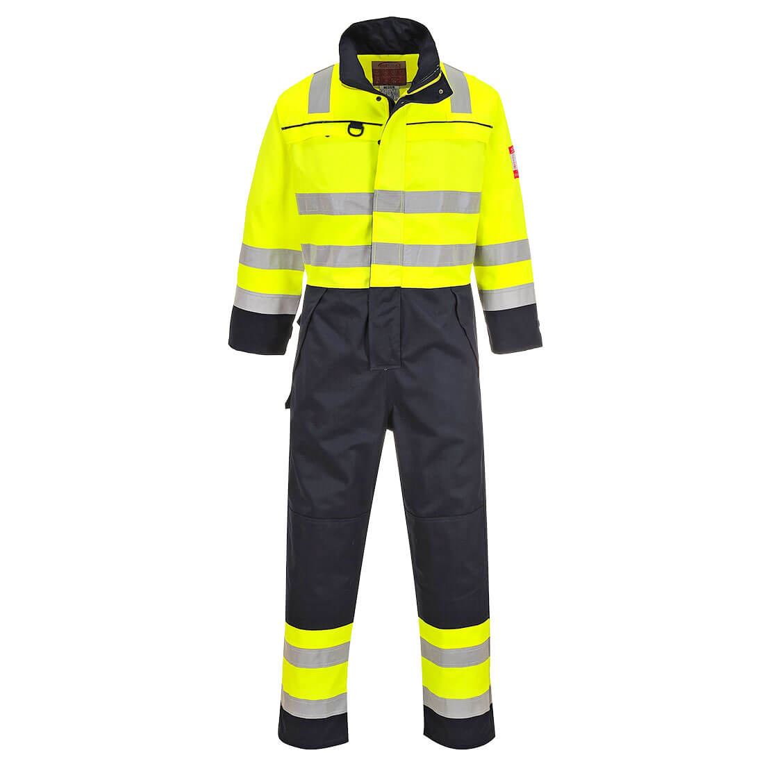 Bizflame Work Hi-Vis Multinorm Kontrast FR Overall - Gelb/Marine (YNR)