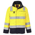 Bizflame Work Hi-Vis Multinorm Kontrast FR Jacke - Gelb/Marine (YNR)