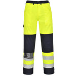 Bizflame Work Hi-Vis Multinorm Kontrast FR Bundhose - Gelb/Marine (YNR)