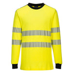 PW3 Modaflame Knit Warnschutz FR T-Shirt Langarm - Gelb/Schwarz (YBR)