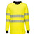 PW3 Modaflame Knit Warnschutz FR T-Shirt Langarm - Gelb/Schwarz (YBR)