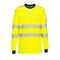 PW3 Modaflame Knit Warnschutz FR T-Shirt Langarm - Gelb/Marine (YNR)