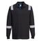 WX3 Modaflame Knit FR Poloshirt Langarm - Schwarz (BKR)