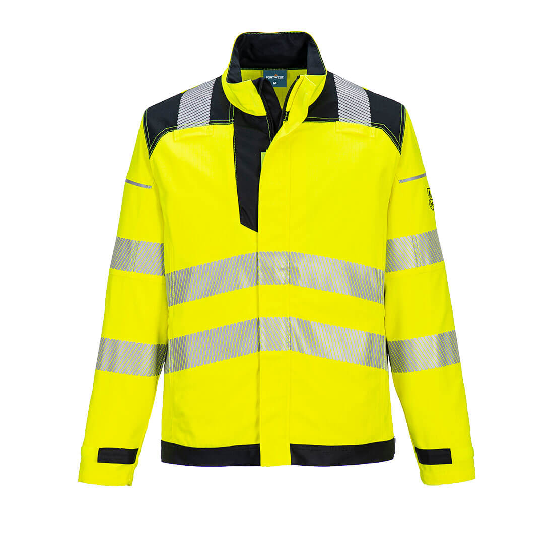 PW3 Modaflame Work Hi-Vis Multinorm FR Arbeitsjacke - Gelb/Schwarz (YBR)