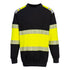PW3 Modaflame Knit Hi-Vis FR Sweatshirt Klasse 1 - Gelb/Schwarz (YBR)