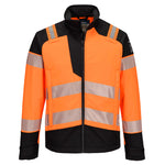 PW3 Modaflame Hi-Vis Multi-Norm FR Softshelljacke - Orange/Schwarz (OBR)