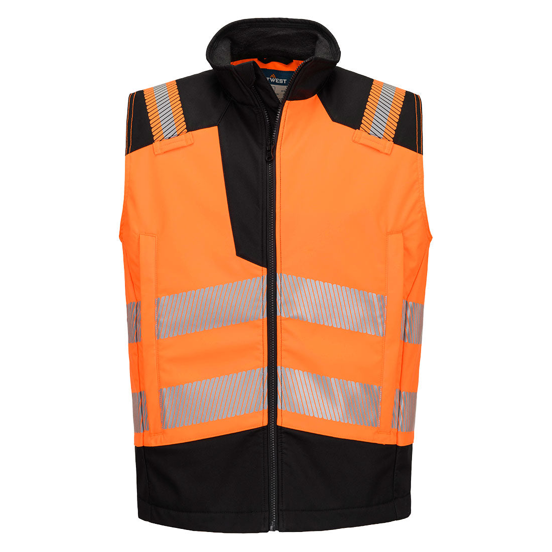 PW3 Modaflame Hi-Vis Multi-Norm FR Softshellweste - Orange/Schwarz (OBR)