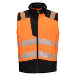 PW3 Modaflame Hi-Vis Multi-Norm FR Softshellweste - Orange/Schwarz (OBR)