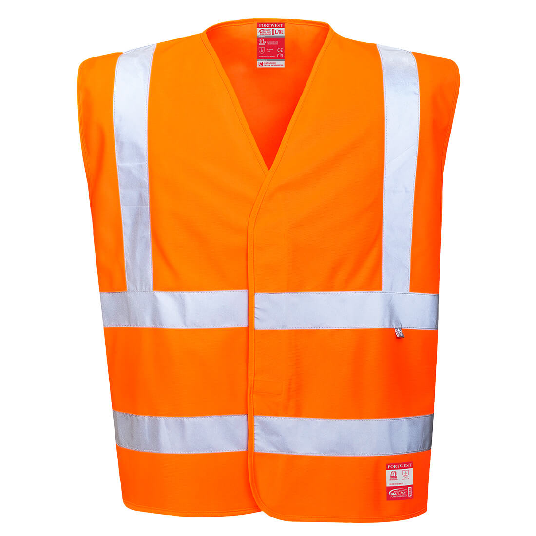 Bizflame Hi-Vis Antistatik FR Weste - Orange (ORR)