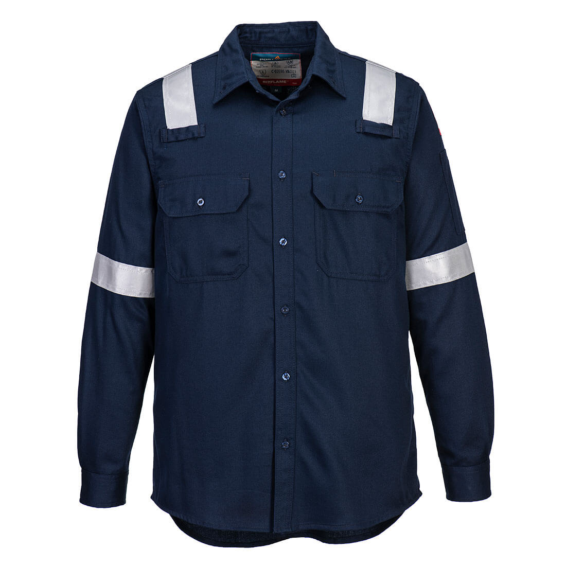 Bizflame Work Leichtes FR Hemd - Marine (NAR)