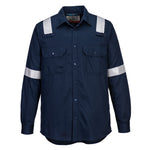 Bizflame Work Leichtes FR Hemd - Marine (NAR)