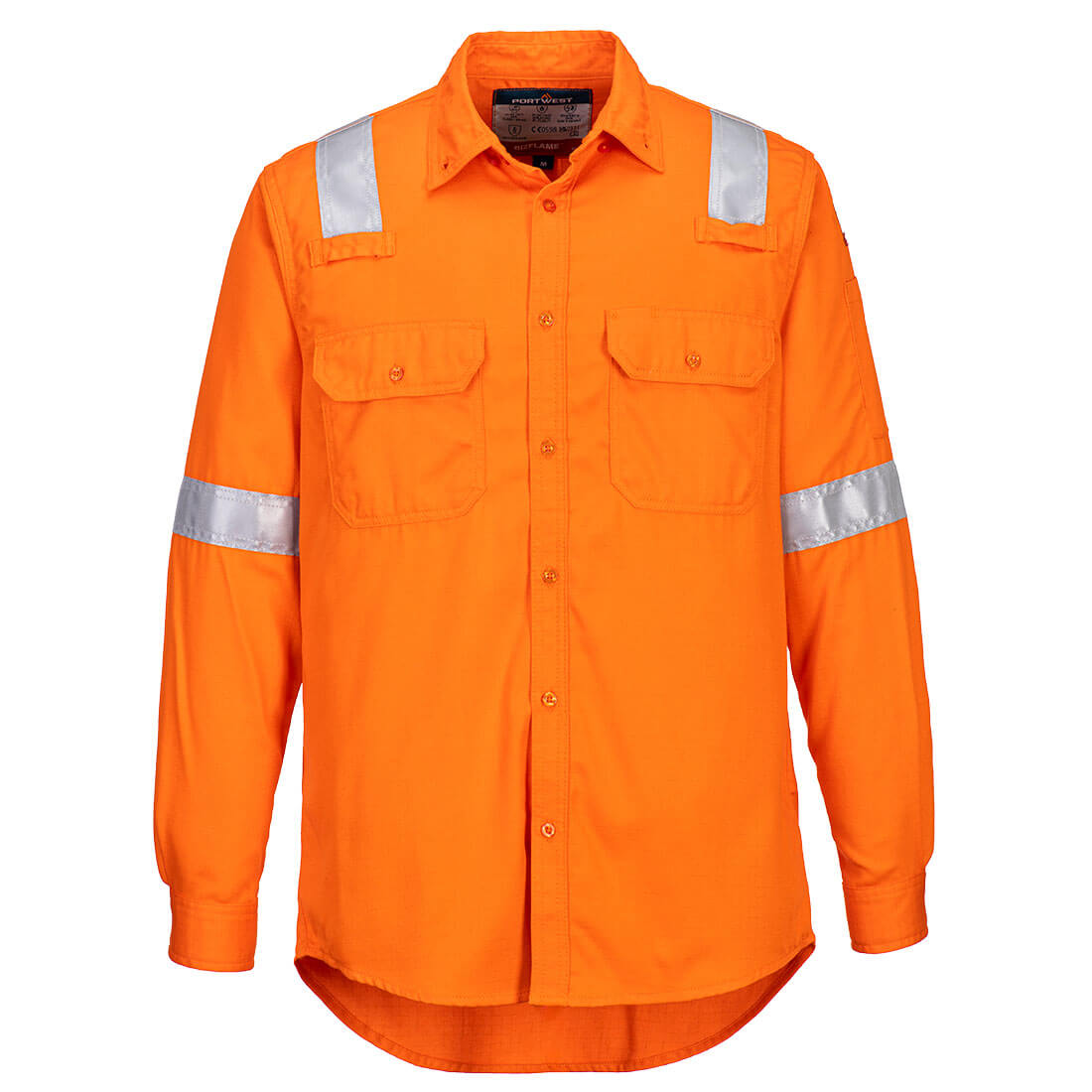 Bizflame Work Leichtes FR Hemd - Orange (ORR)