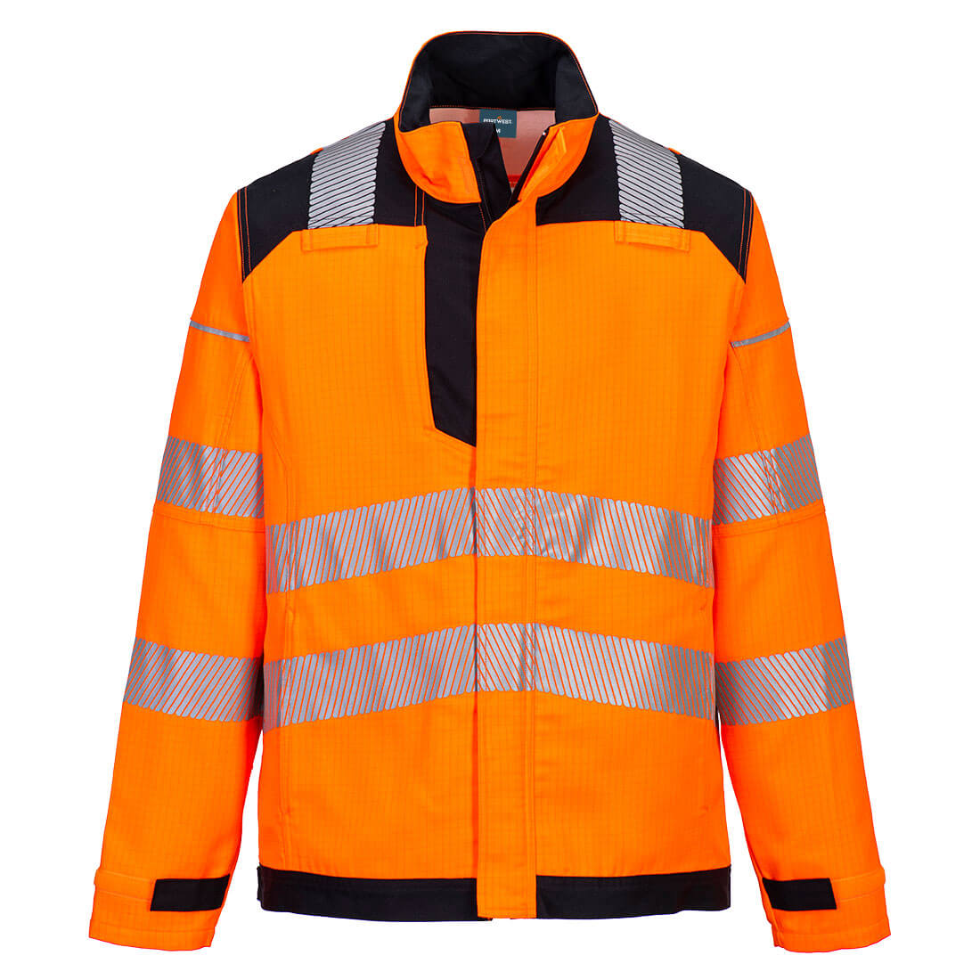 PW3 Modaflame Work HVO Multinorm FR Jacke - Orange/Schwarz (OBR)