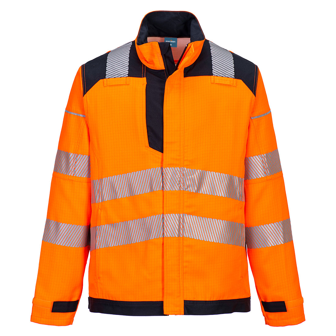 PW3 Modaflame Work HVO Multinorm FR Jacke - Orange/Marine (ONR)
