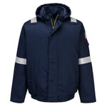 Bizflame Work+ FR gefütterte Pilotjacke - Marine (NVR)