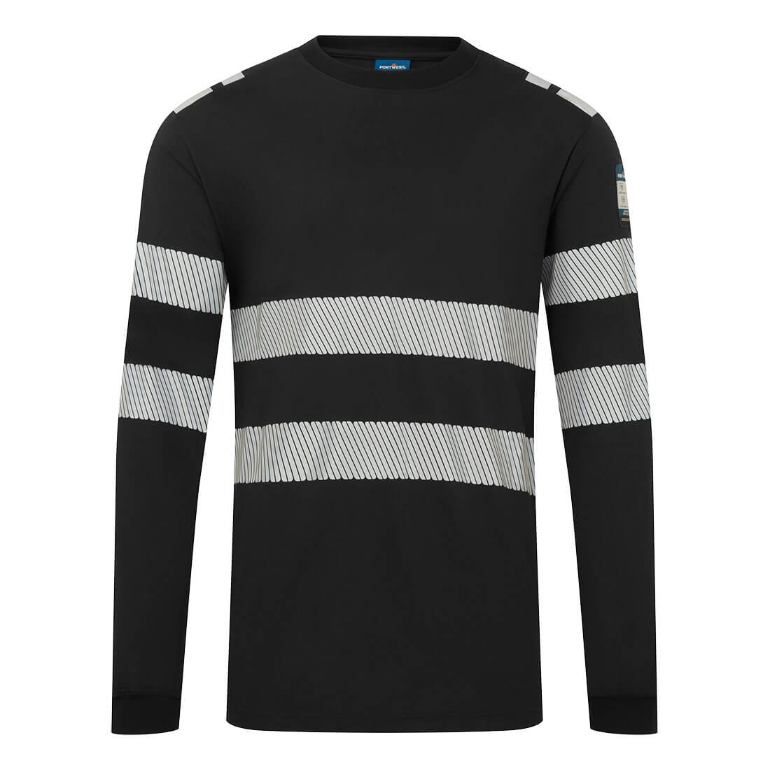 PW3 Modaflame Knit FR T-Shirt langarm - Schwarz (BKR)