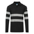 PW3 Modaflame Knit FR Poloshirt Langarm - Schwarz (BKR)