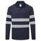 PW3 Modaflame Knit FR Poloshirt Langarm - Marine (NVR)