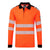 PW3 Modaflame Knit FR Poloshirt Langarm - Orange/Schwarz (OBR)